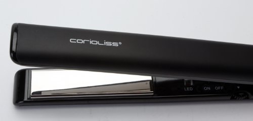 Corioliss C1 - Plancha de pelo profesional, tecnología de titanio, color negro