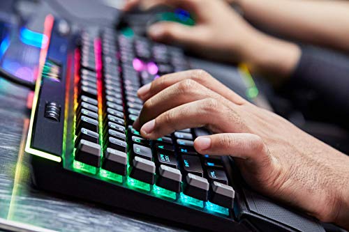 Corsair K95 RGB Platinum - Teclado mecánico Gaming (Cherry MX Speed, retroiluminación multicolor RGB, QWERTY Español), negro [España]