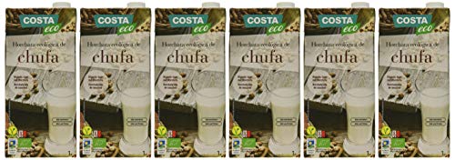 Costa Eco - Horchata de Chufa Ecológica, 6 x 1L