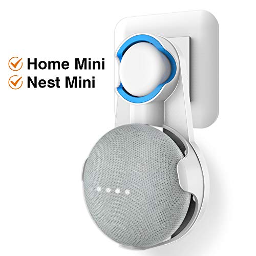 Cozycase Soporte para Google Nest Mini, Google Home Mini, gestión de Cables incorporada sin Tornillos (Blanco)