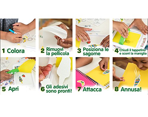 CRAYOLA - Laboratorio Pegatinas, Multicolor (25-7247), BAMBINO