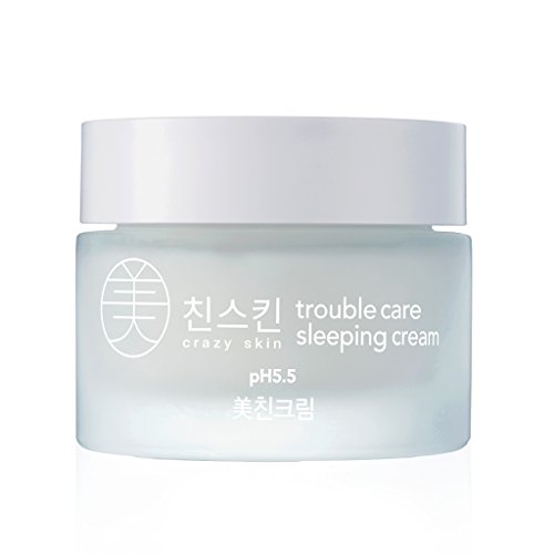 Crazy Skin Corea – Crema “Trouble Care” para dormir con pH de acidez 5,5 reparación de la piel, 50 g