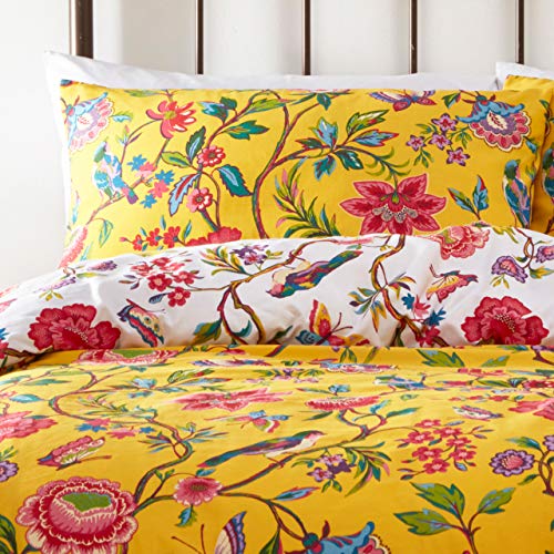 Creative Cloth Creativa De Tela Pomelo Duvet Set, Polialgodón, Amarillo, El Rey, algodón poliéster, King