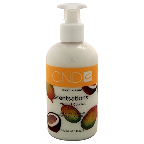 Creative Nail Design y Mango Moisturizing Lotion Scentsations Coconut- para manos y cuerpo - mango perfume y coco 245 ml nueces