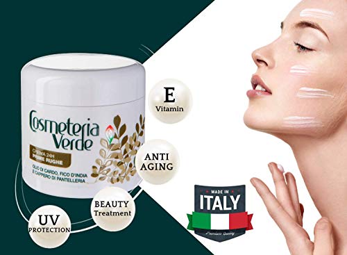 Crema Facial “primeras Arrugas” 24 H Cosmeteria Verde - Crema 24 horas, estudiada para actuar sobre las pieles aún jovenes, pero delicadas y sensibles.