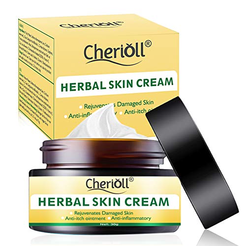 Crema para el cuerpo, tratamiento para la psoriasis, eccema, rosácea y dermatitis, la crema herbal china natural reduce la sequedad y la inflamación