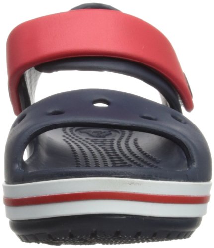 Crocs Crocband Sandal Kids, Sandalias Unisex Niños, Azul (Navy/Red), 24/25 EU