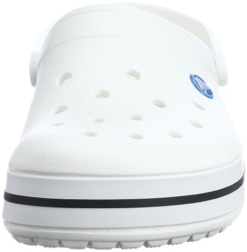 Crocs Crocband, Zuecos Unisex Adulto, Blanco White, 37/38 EU