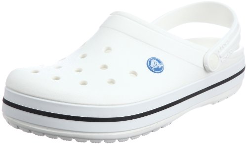 Crocs Crocband, Zuecos Unisex Adulto, Blanco White, 37/38 EU