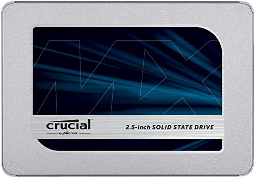 Crucial MX500 2TB CT2000MX500SSD1 Unidad interna de estado sólido-hasta 560 MB/s (3D NAND, SATA, 2.5 Pulgadas)