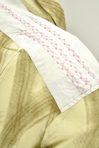 Custo Hombre de la Camisa de color Beige Pinceladas de color Marrón - bordados en los hombros - M