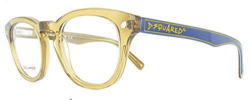 D-Squared D Squa Brillengestelle Dq5114 Monturas de Gafas, Amarillo (Gelb), 48 para Mujer