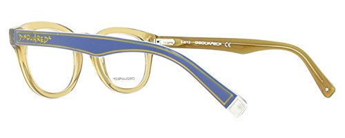 D-Squared D Squa Brillengestelle Dq5114 Monturas de Gafas, Amarillo (Gelb), 48 para Mujer