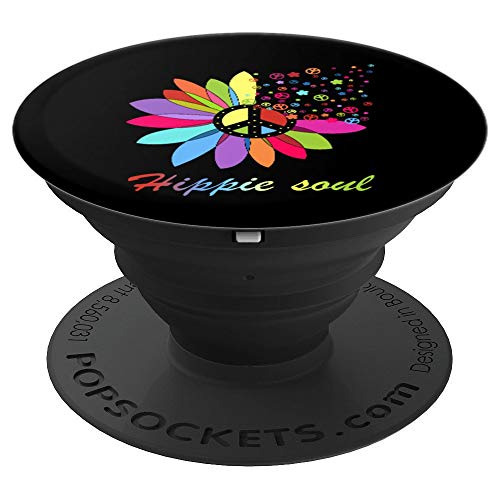 Daisy Peace Sign Hippie Soul Tshirt Cute Daisy Lover Gifts PopSockets Agarre y Soporte para Teléfonos y Tabletas