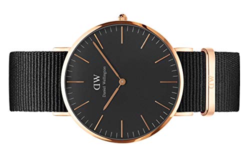 Daniel Wellington Reloj analogico para Unisex de Cuarzo con Correa en Nailon DW00100148