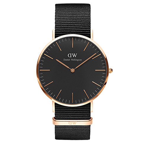 Daniel Wellington Reloj analogico para Unisex de Cuarzo con Correa en Nailon DW00100148