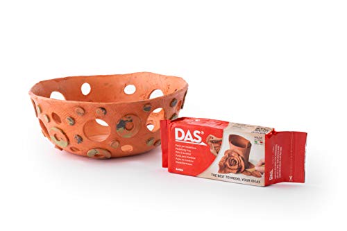 DAS 387600 - Pasta para modelar, 1 kg, color rojo terracota