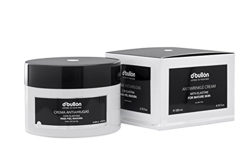 D'Bullón - Crema Facial Antiarrugas con Elastina, Piel Madura, Anti Edad, 200 ml