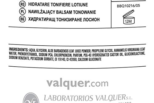 D'Bullón Profesional Loción Hidratante Tonificante, Solución sin Alcohol con Aloe Vera Ecológico - 500 ml