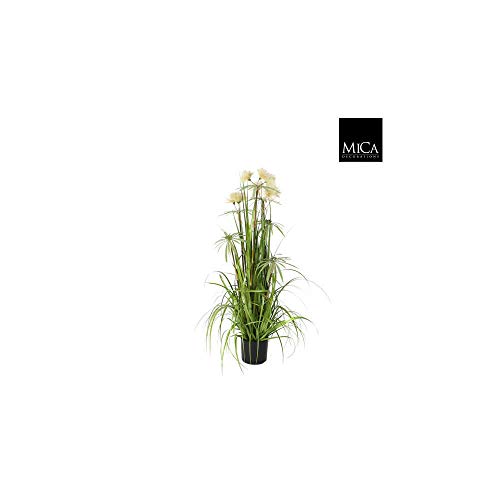 Decoraciones de Mica, Pom-Pom Pluma Hierba, Planta Artificial, PVC, Verde, 45 cm x 45 cm x 120 cm, 930524