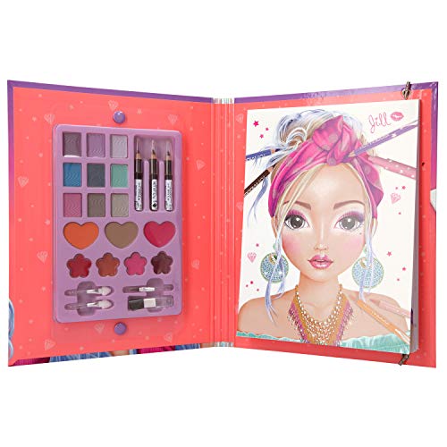 Depesche 10714 – Libro para Colorear TopModel Creative Make-Up Mappe, Aprox. 26 x 21 x 2,3 cm.