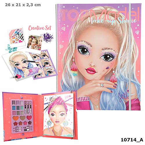 Depesche 10714 – Libro para Colorear TopModel Creative Make-Up Mappe, Aprox. 26 x 21 x 2,3 cm.