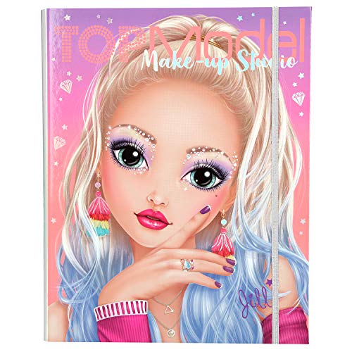 Depesche 10714 – Libro para Colorear TopModel Creative Make-Up Mappe, Aprox. 26 x 21 x 2,3 cm.