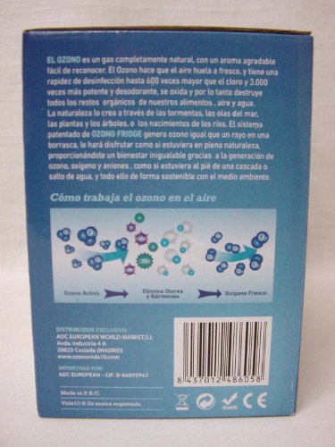 Desconocido GENERADOR DE OZONO Nevera Vida 10 PURIFICADOR DE Aire