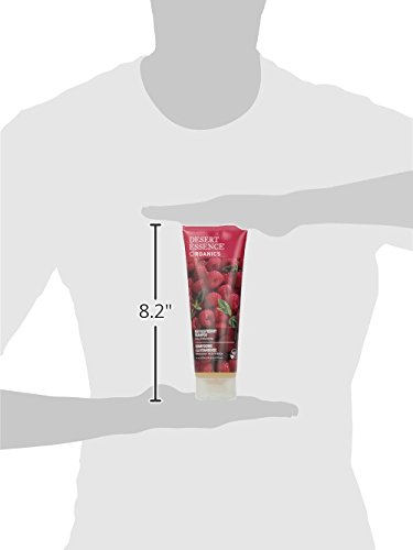 Desert Essence Red Raspberry Shampoo Unisex No profesional Champú 237ml - Champues (Unisex, No profesional, Champú, Pelo rubio, Cabello quebradizo, Cabello mixto, Pelo rizado, Cabello dañado, Cabello seco, Cabello..., 237 ml, Brillo, Fortalecimiento)