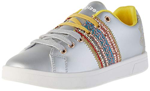 Desigual Shoes Cosmic Exotic Moon, Zapatillas para Mujer, Plata 2004, 41 EU