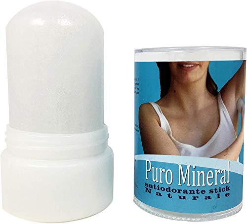 Desodorante de Piedra de Alumbre en stick - Puro Mineral - Cristal de Alumbre de Potasio 120 gr - Desodorante 100% natural - Desodorante sin Parabenos sin Aluminio - Cantitad: 3