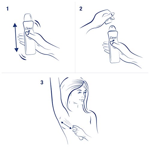 Desodorante Dove en spray original sin aluminio, 6 unidades (6 unidades de 150 ml)