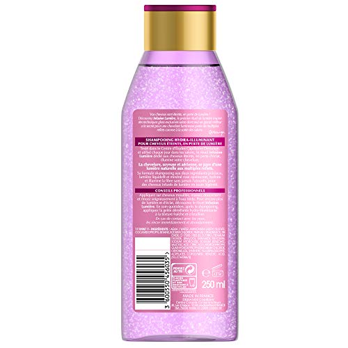 DESSANGE Champú Hidratante Infusion pelo luz que ilumina extinguido pérdida de brillo de 250 ml - Conjunto de 2