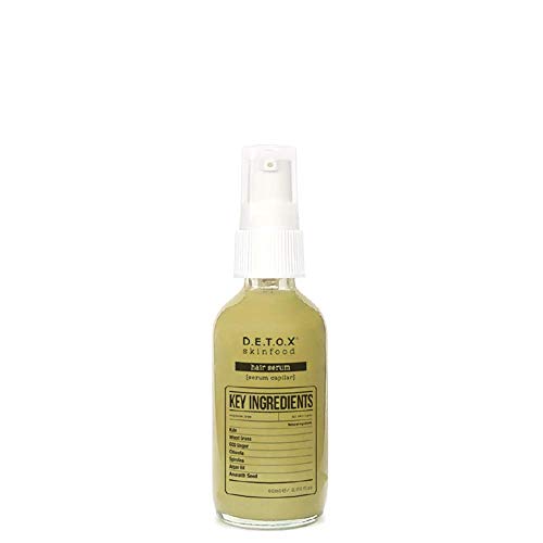 DETOX SKINFOOD - Suero capilar - Fórmula diaria hidratante ultra húmeda Repara el cabello dañado dejándolo suave y sedoso - Cosméticos veganos 60ml