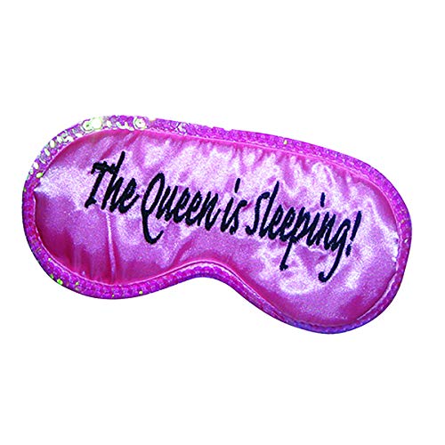 Diabolical Gifts DP0400 Queen is Sleeping Comfy Travel Máscara de ojo, rosa