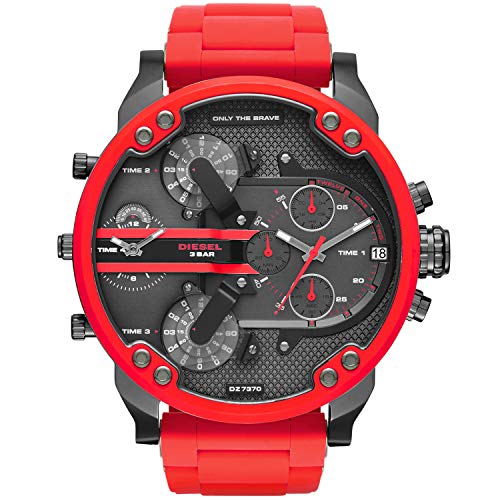 Diesel Reloj Analogico para Hombre de Cuarzo con Correa en Acero Inoxidable & Silicona DZ7370