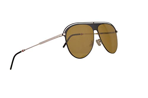 Dior Christian Dior0217S gafas de sol w / 59mm Lente de Brown 71C70 0217 0217 / S Dior0217 / S hombre Amarillo negro Grande