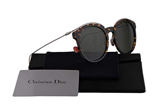 Dior Christian DiorBlossom Gafas de Sol Havana Marron Manchado con Lentes Verde Gris 52mm Lente gris verde 0M785 DiorBlossom/S flor Diorblossom