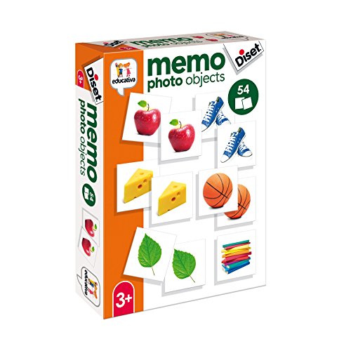 Diset- Juguete educativos Memo Photo Objects, Multicolor (68946)