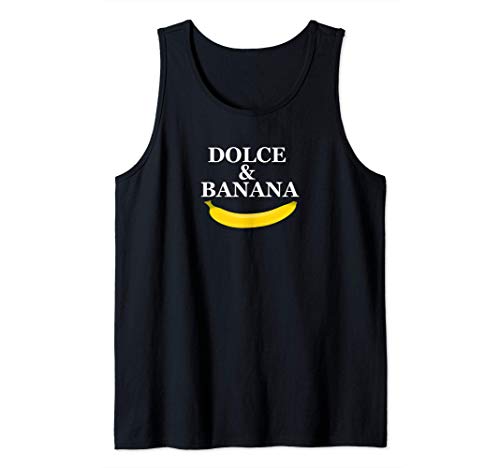 Dolce and banana funny graphic design ,banana design Camiseta sin Mangas