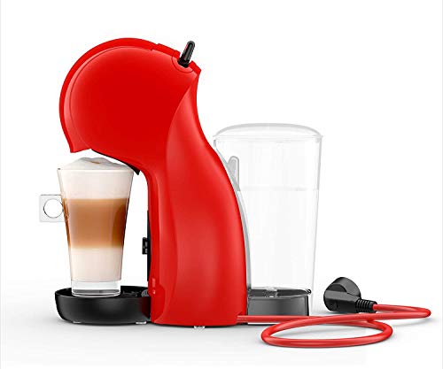 Dolce Gusto Piccolo XS EDG210.R - Cafetera de cápsulas con 15 bares de presión, 0.8L, con tres packs de café, color rojo