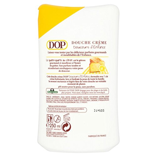 Dop Crema de Ducha placeres de la infancia en el perfume Quatre Quarts de limón 250 ml