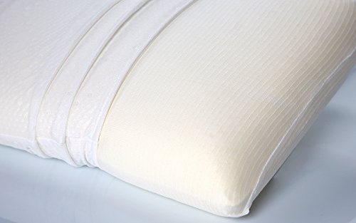 Dormio - Almohada viscoelástica con perfecta adaptabilidad al cuello, Tejido Aloe Vera, Termorregulable, Blanco, 105 cm