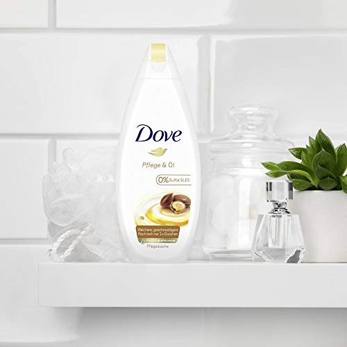 Dove Cuidado ducha y aceite, gel de ducha, 6 pack (6 x 250 ml)