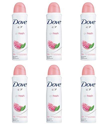 Dove Go Fresh Melograno Spray, paquete de 6