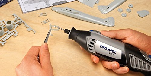 Dremel Platinum Edition 4000 - Multiherramienta, 175 W, kit con 6 complementos, 128 accesorios, velocidad 5.000 - 35.000 rpm para tallar, fresar, amolar, limpiar, pulir, cortar, lijar y grabar