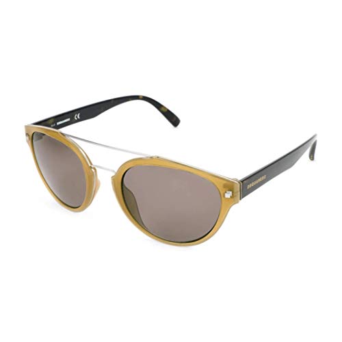 DSQUARED2 DQ0255 40J 52 Monturas de gafas, Amarillo (Giallo OpRoviex), 52.0 Unisex Adulto