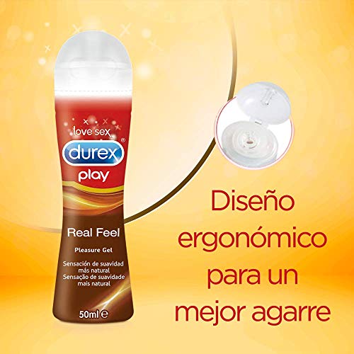 Durex Play Lubricante Real Feel de base silicona larga duración - 50 ml