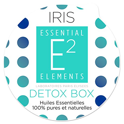 E2 Detox Box IRIS con 25 aceites esenciales 100% puros y naturales