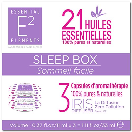 E2 Sleep Box IRIS con 21 aceites esenciales 100% puros y naturales